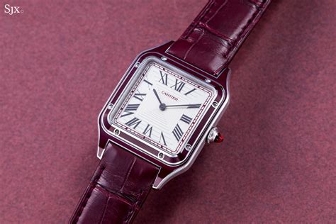 burgundy cartier santos|cartier santos dumont.